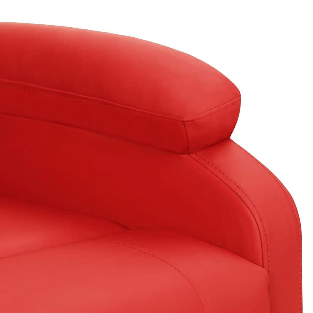 Sta-op-massagestoel kunstleer rood