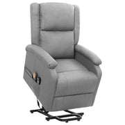 Sta-op massagestoel stof lichtgrijs 70x89x103.5 cm