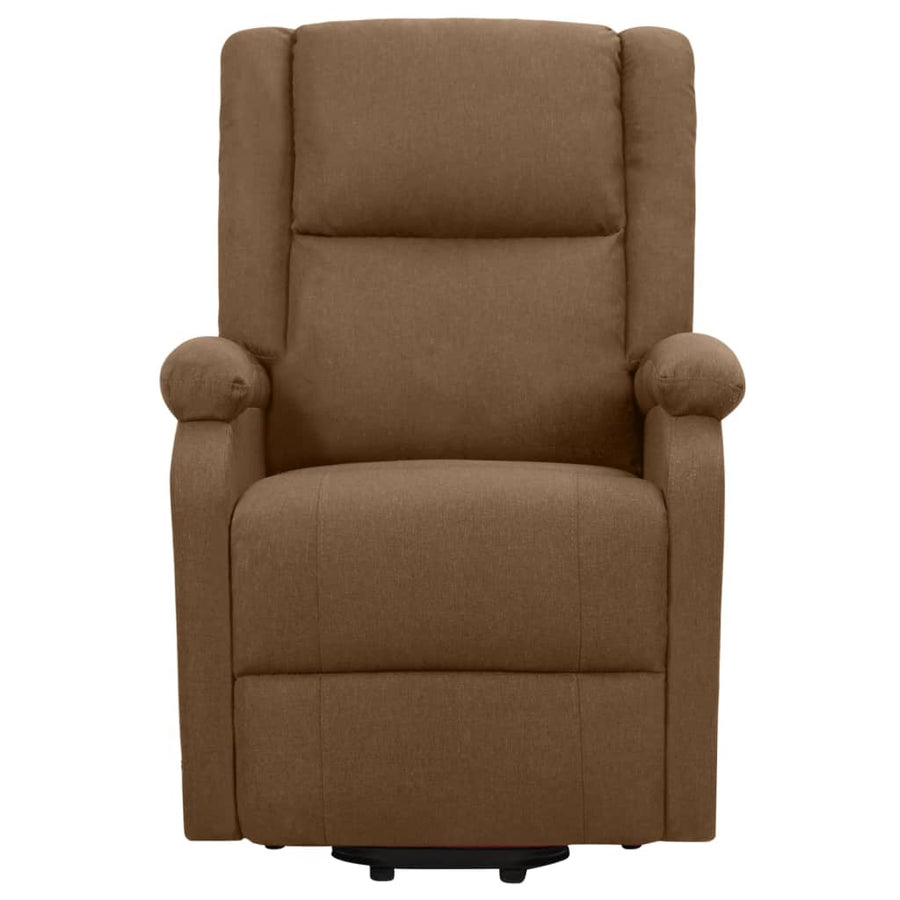 Sta-op-massagestoel stof bruin