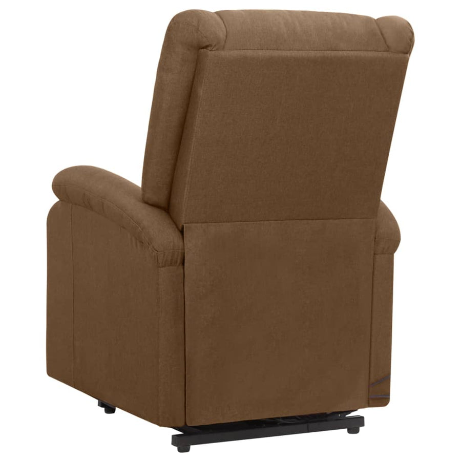 Sta-op-massagestoel stof bruin