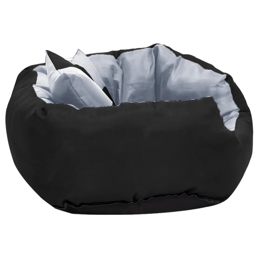 Hondenkussen Omkeerbaar En Wasbaar 65 x 50 x 20 cm Grijs en zwart