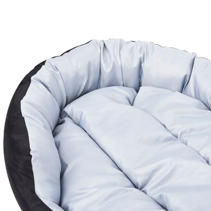 Hondenkussen omkeerbaar en wasbaar 85x70x20 cm grijs en zwart 85 x 70 x 20 cm Grijs en zwart