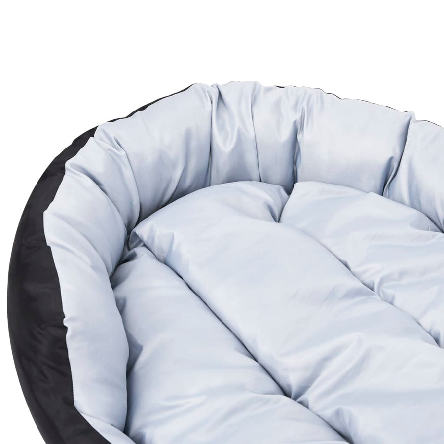 Hondenkussen omkeerbaar en wasbaar 85x70x20 cm grijs en zwart 85 x 70 x 20 cm Grijs en zwart