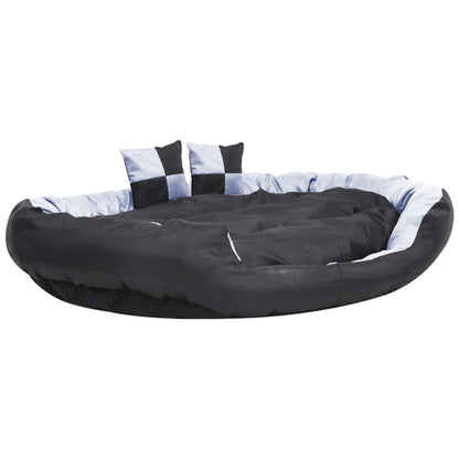 Hondenkussen omkeerbaar en wasbaar 150x120x25 cm grijs en zwart 150 x 120 x 25 cm Grijs en zwart