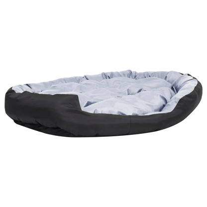 Hondenkussen omkeerbaar en wasbaar 150x120x25 cm grijs en zwart 150 x 120 x 25 cm Grijs en zwart