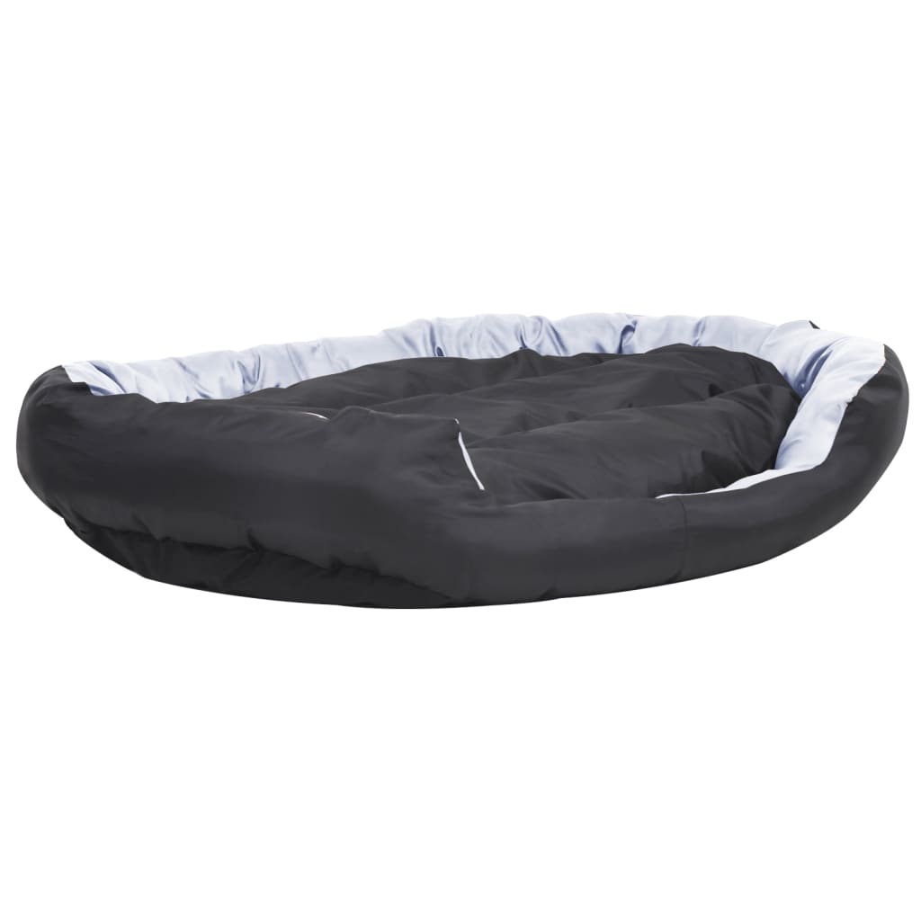 Hondenkussen omkeerbaar en wasbaar 150x120x25 cm grijs en zwart 150 x 120 x 25 cm Grijs en zwart