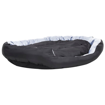 Hondenkussen omkeerbaar en wasbaar 150x120x25 cm grijs en zwart 150 x 120 x 25 cm Grijs en zwart
