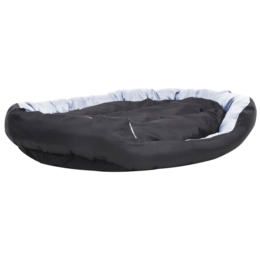 Hondenkussen omkeerbaar en wasbaar 150x120x25 cm grijs en zwart 150 x 120 x 25 cm Grijs en zwart