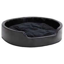 Hondenmand 79X70X19 Cm Pluche En Kunstleer Zwart 79 x 70 x 19 cm