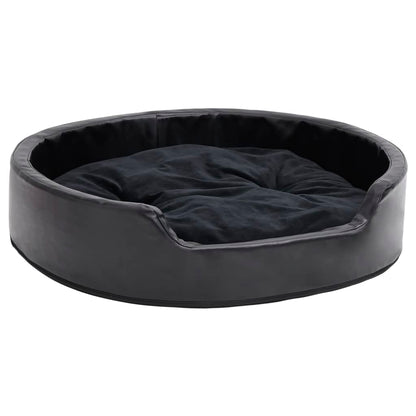 Hondenmand 79X70X19 Cm Pluche En Kunstleer Zwart 79 x 70 x 19 cm