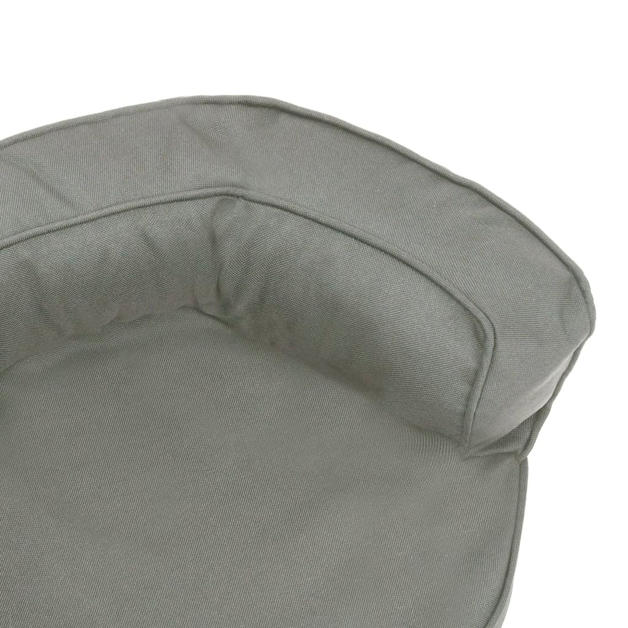 Hondenbed ergonomisch linnen-look 60x42 cm grijs 60 x 42 cm Grijs