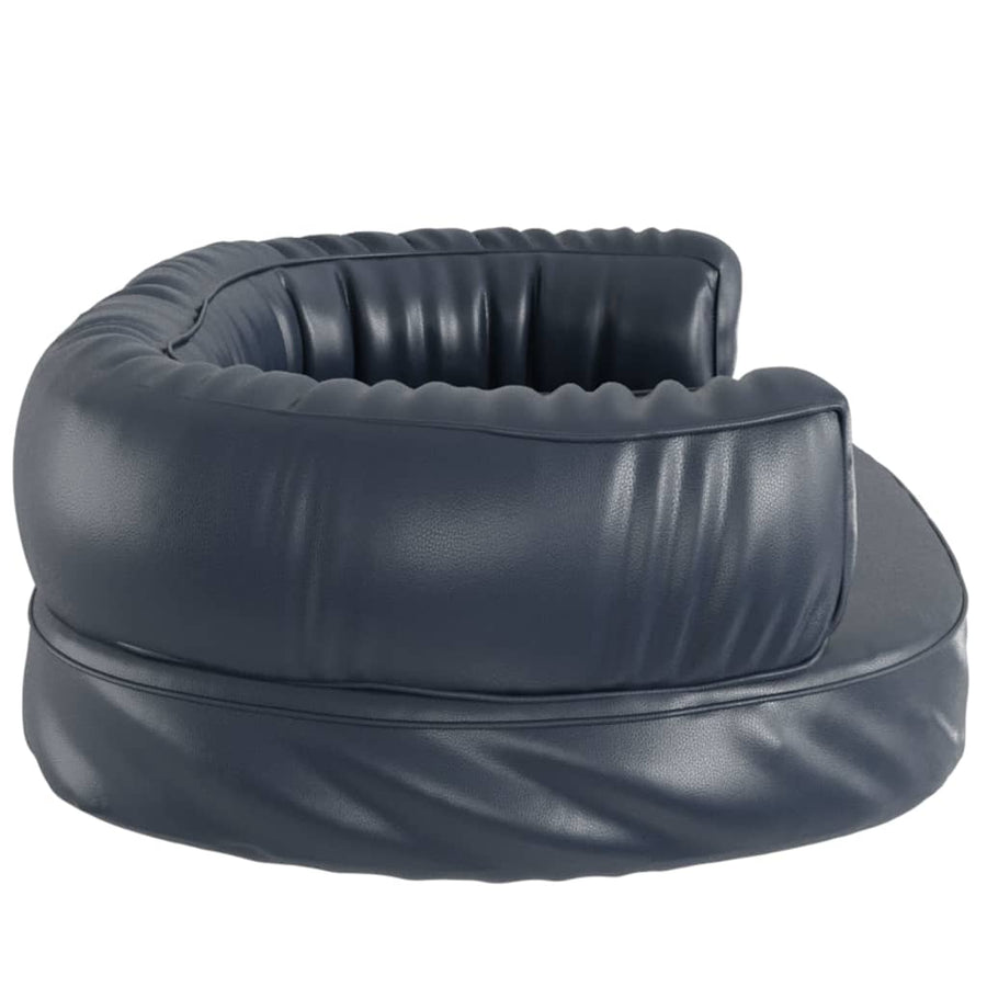 Hondenmand Ergonomisch Schuim Kunstleer 75 x 53 cm Donkerblauw