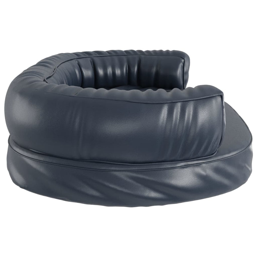 Hondenmand ergonomisch schuim 88x65 cm kunstleer donkerblauw 88 x 65 cm Donkerblauw