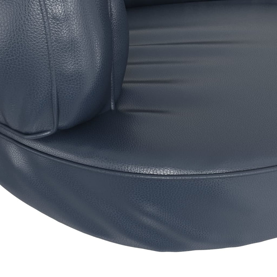 Hondenmand ergonomisch schuim 88x65 cm kunstleer donkerblauw 88 x 65 cm Donkerblauw