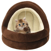 Kattenmand 40x40x35 cm bruin crème