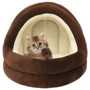 Kattenmand 50x50x45 cm bruin crème