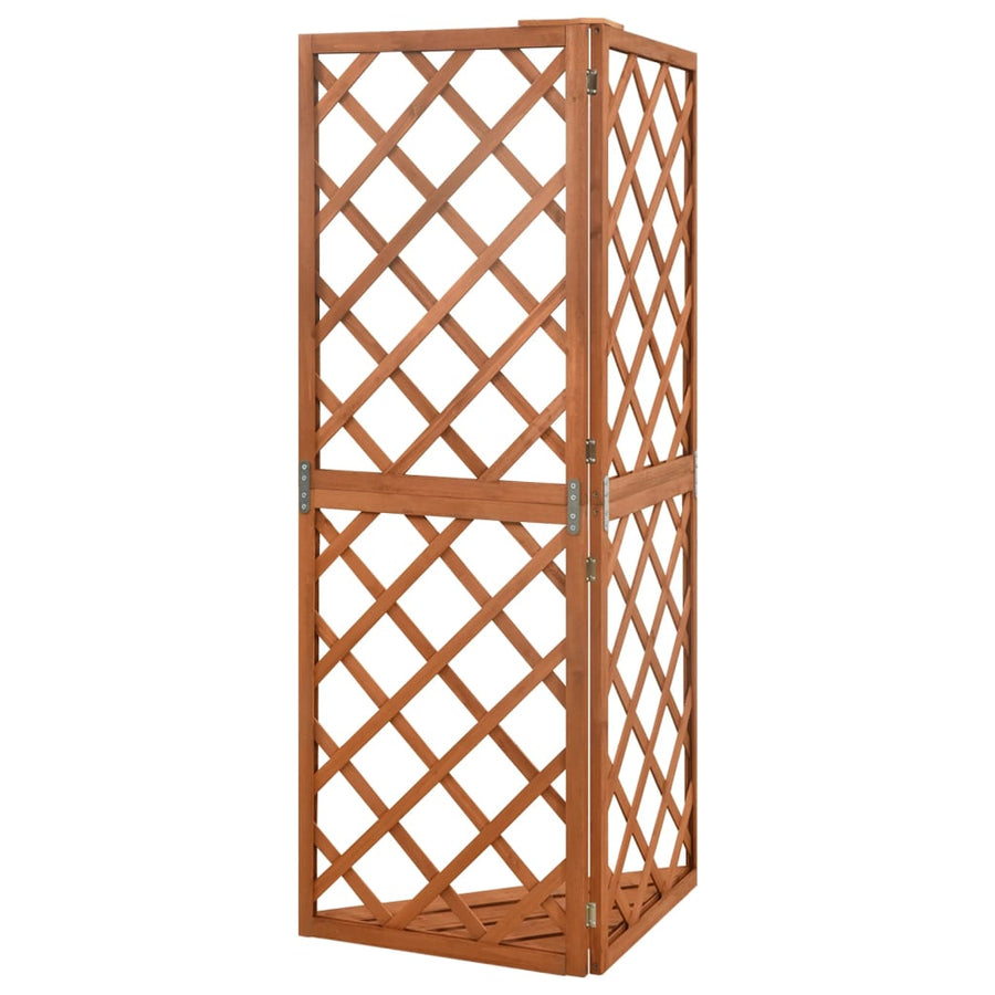 Latwerk Hoekmodel 50X50X45 Cm Massief Vurenhout Bruin
