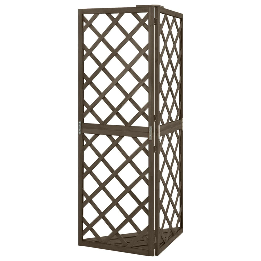 Latwerk Hoekmodel 50X50X45 Cm Massief Vurenhout Grijs