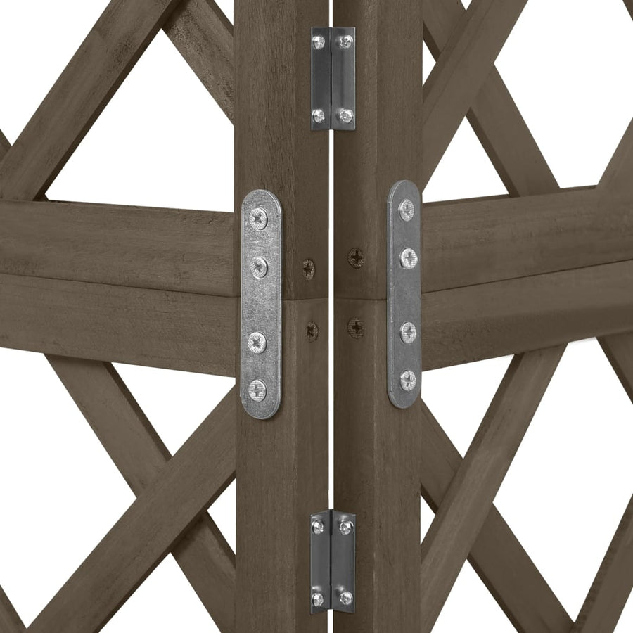 Latwerk Hoekmodel 50X50X45 Cm Massief Vurenhout Grijs