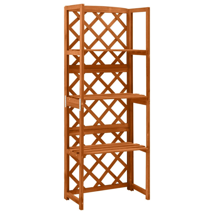 Latwerk Met Schappen 55X30X40 Cm Massief Vurenhout Bruin