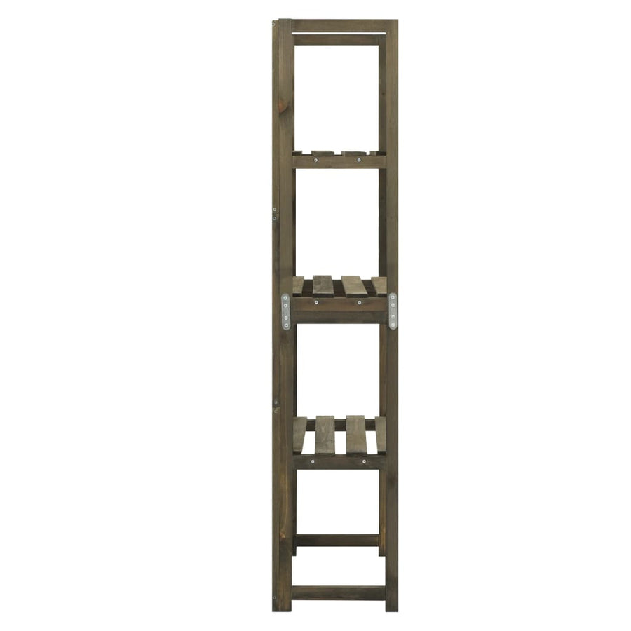 Latwerk Met Schappen 55X30X40 Cm Massief Vurenhout Grijs