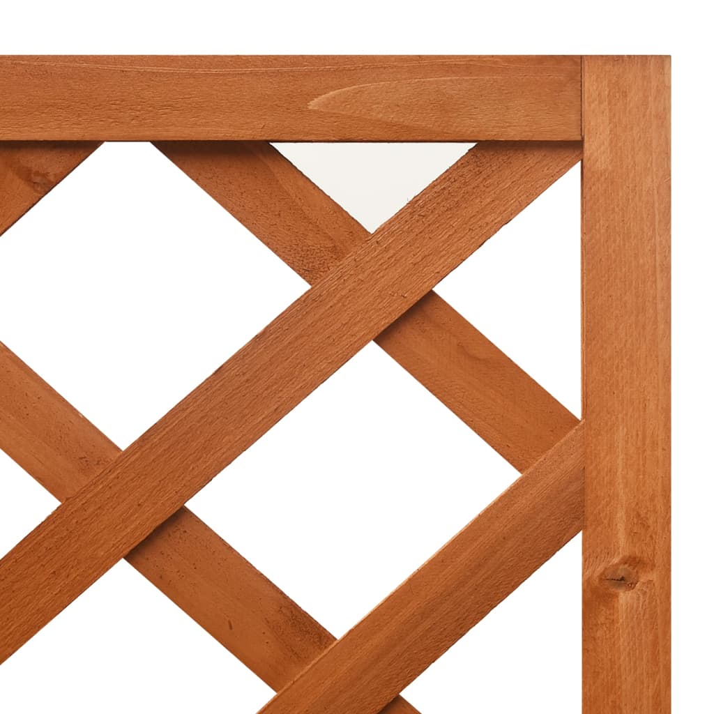 Latwerkplantenbak Hoekmodel 40X40X50 Cm Massief Vurenhout Bruin