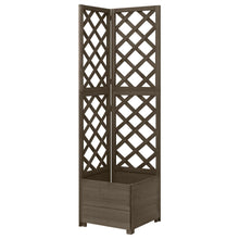 Latwerkplantenbak Hoekmodel 40X40X50 Cm Vurenhout Grijs