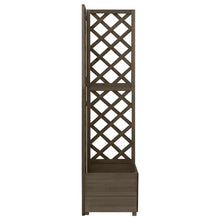 Latwerkplantenbak Hoekmodel 40X40X50 Cm Vurenhout Grijs