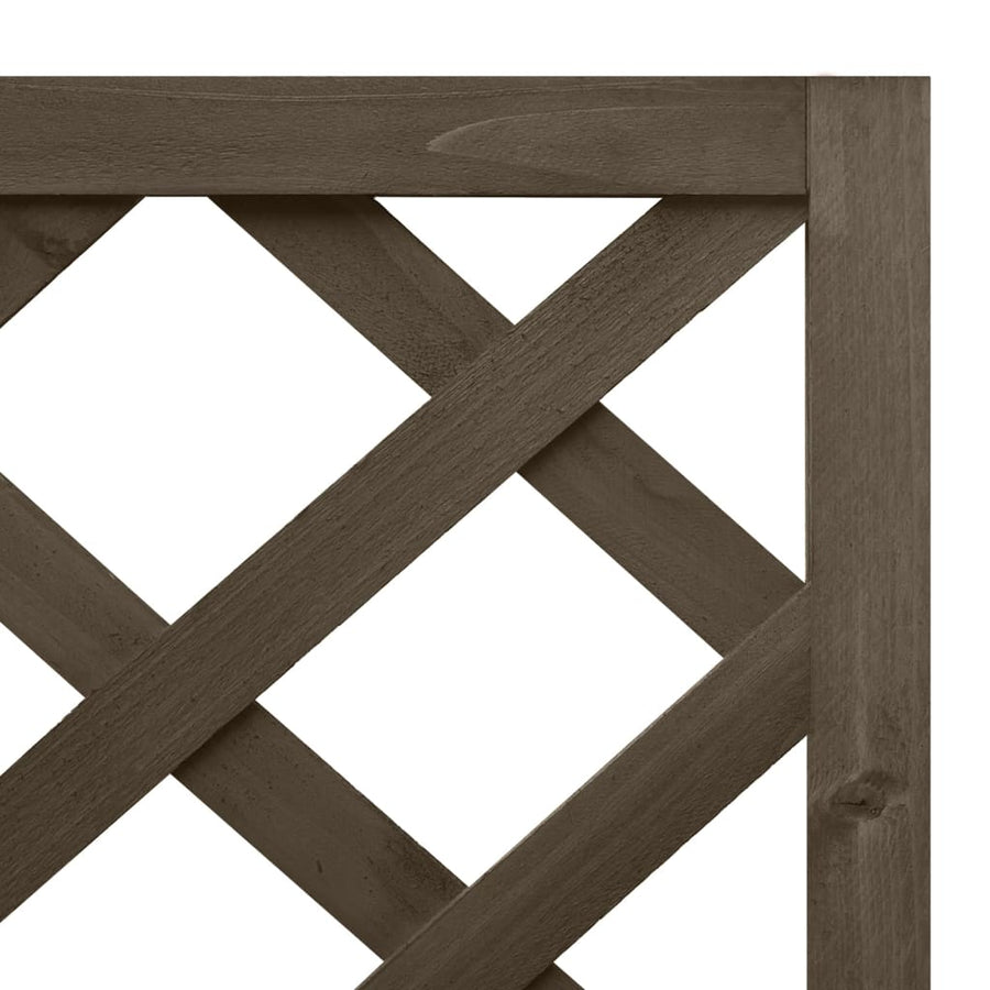Latwerkplantenbak Hoekmodel 40X40X50 Cm Vurenhout Grijs