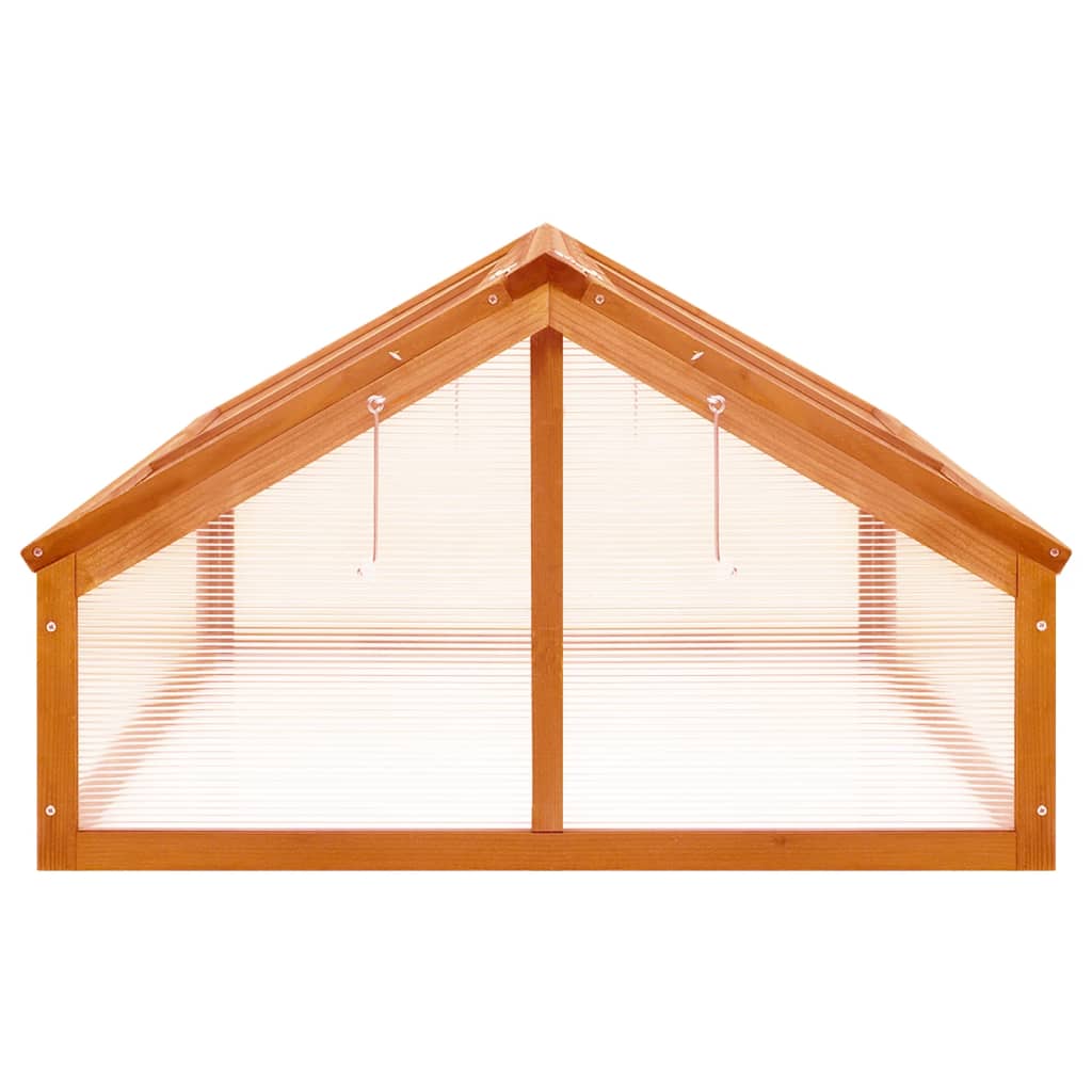 Broeikas 4X80X50 Cm Vurenhout Bruin