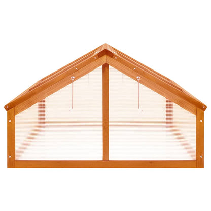 Broeikas 4X80X50 Cm Vurenhout Bruin