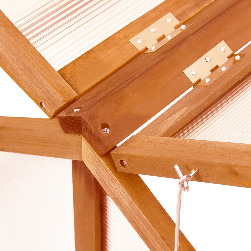 Broeikas 4X80X50 Cm Vurenhout Bruin