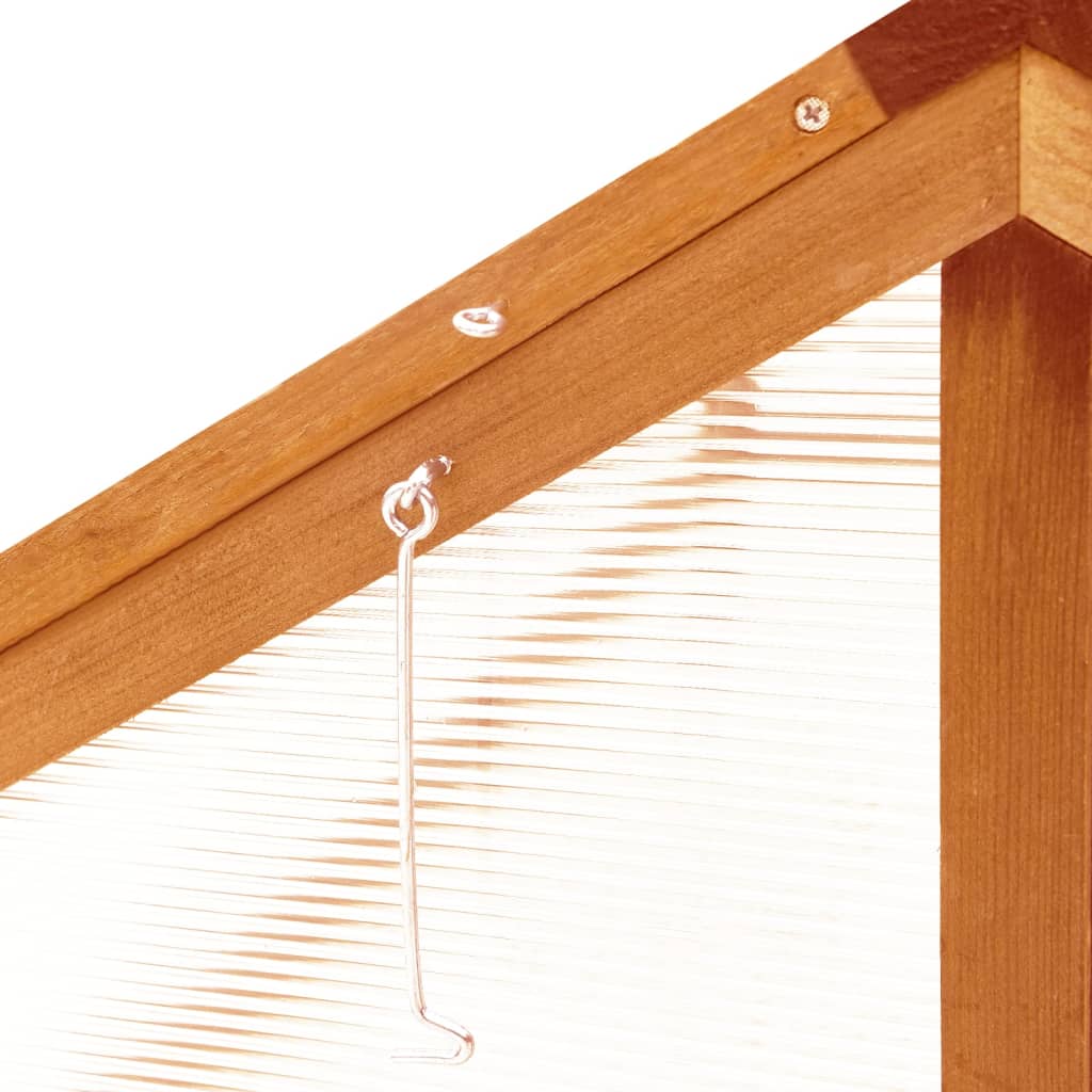 Broeikas 4X80X50 Cm Vurenhout Bruin