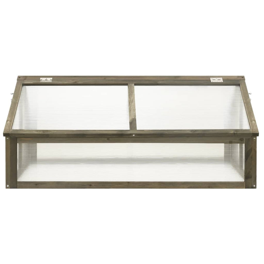 Broeikas 4X80X50 Cm Vurenhout Grijs