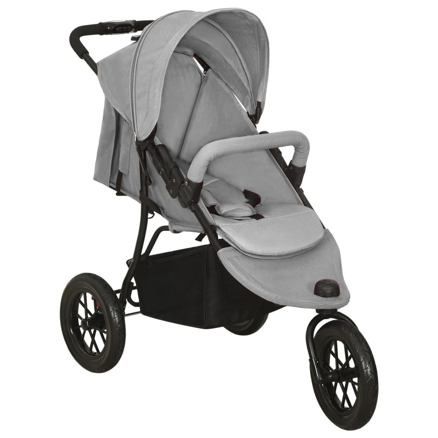 Kinderwagen Staal Lichtgrijs