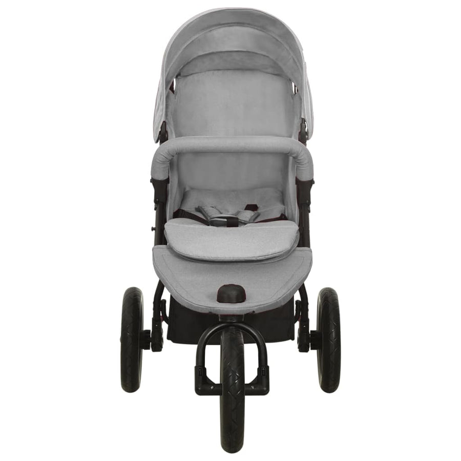 Kinderwagen Staal Lichtgrijs
