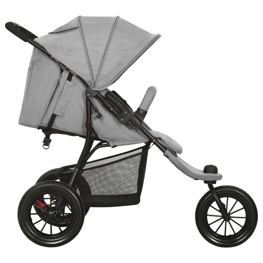 Kinderwagen Staal Lichtgrijs