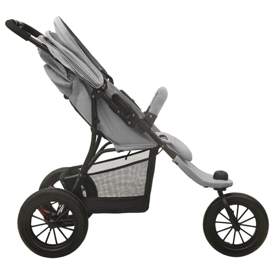 Kinderwagen Staal Lichtgrijs