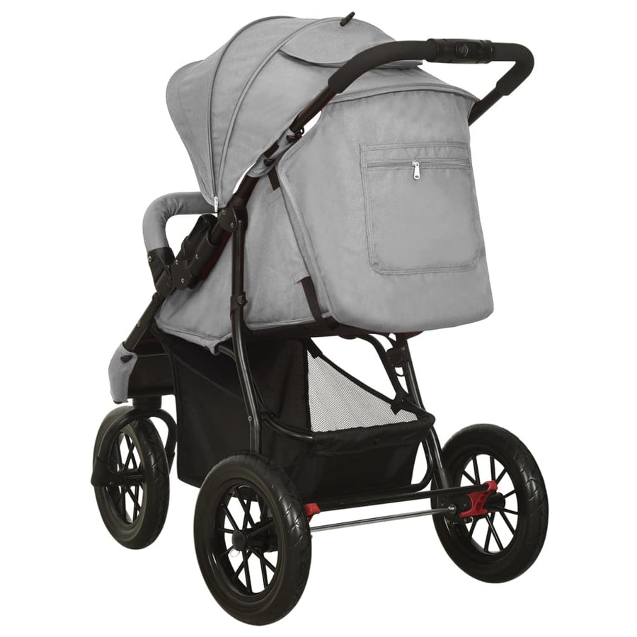 Kinderwagen Staal Lichtgrijs