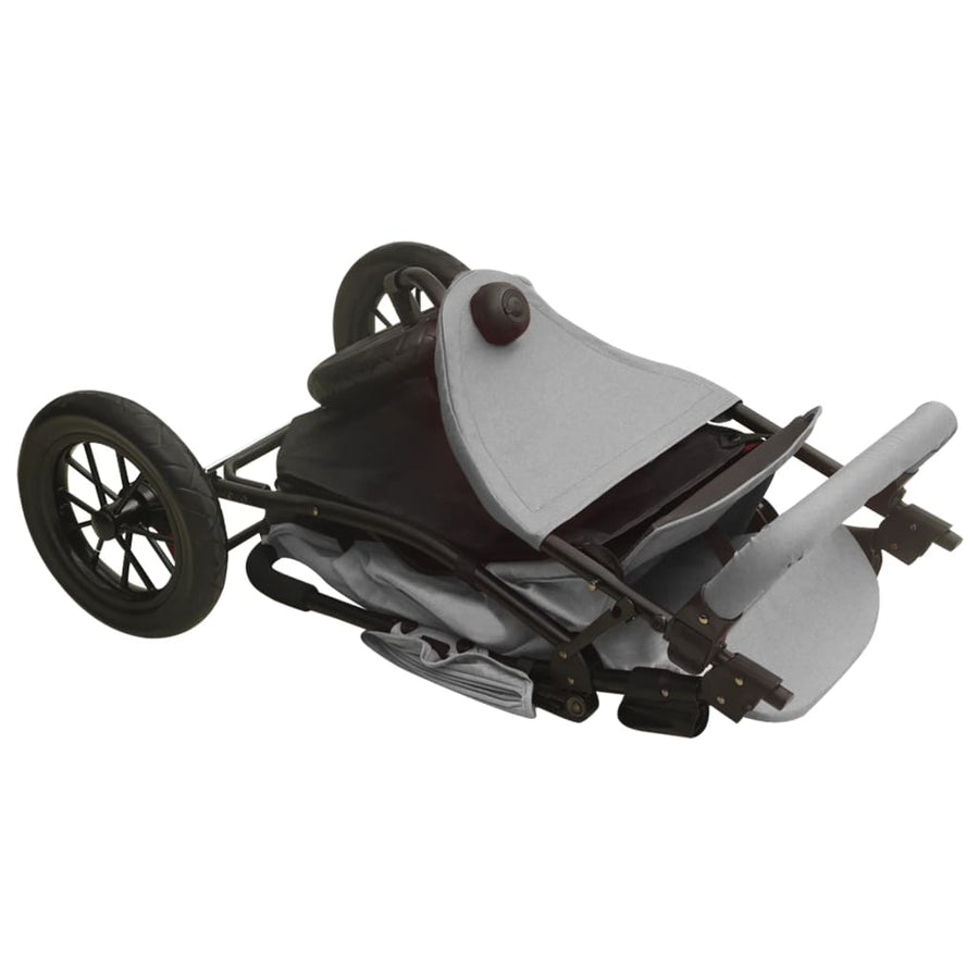 Kinderwagen Staal Lichtgrijs
