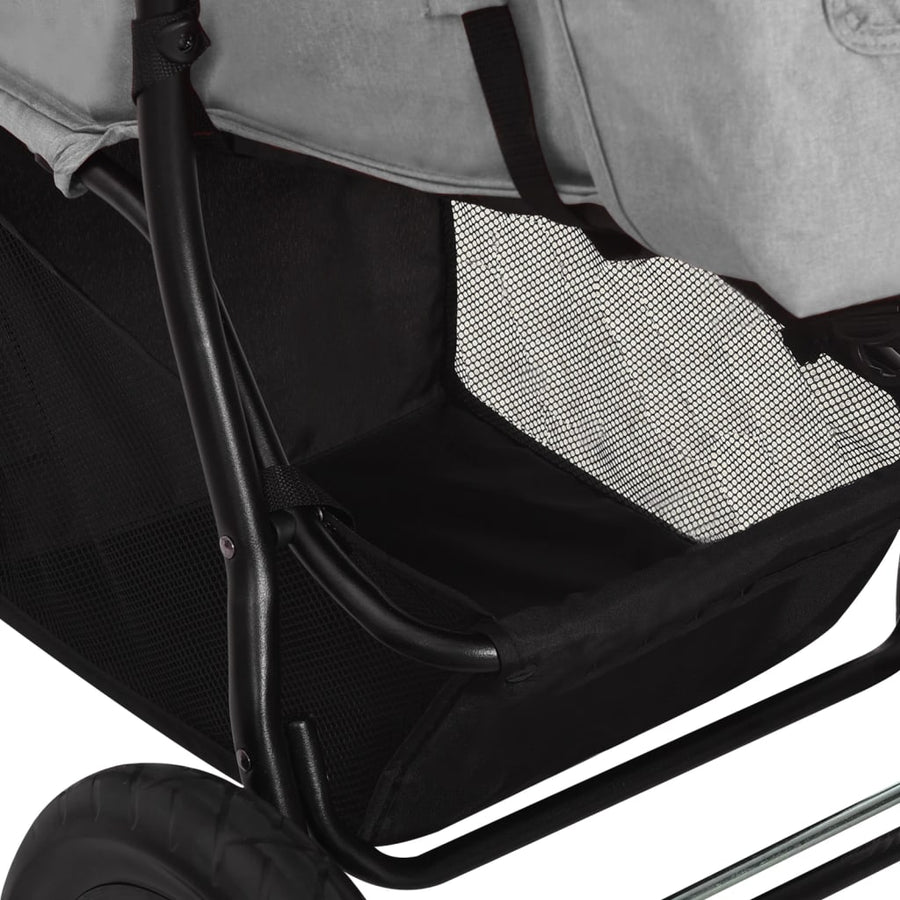 Kinderwagen Staal Lichtgrijs