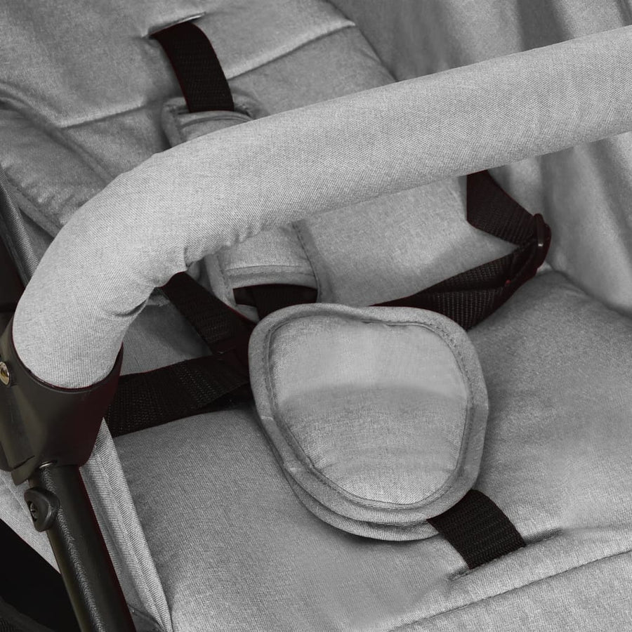 Kinderwagen Staal Lichtgrijs