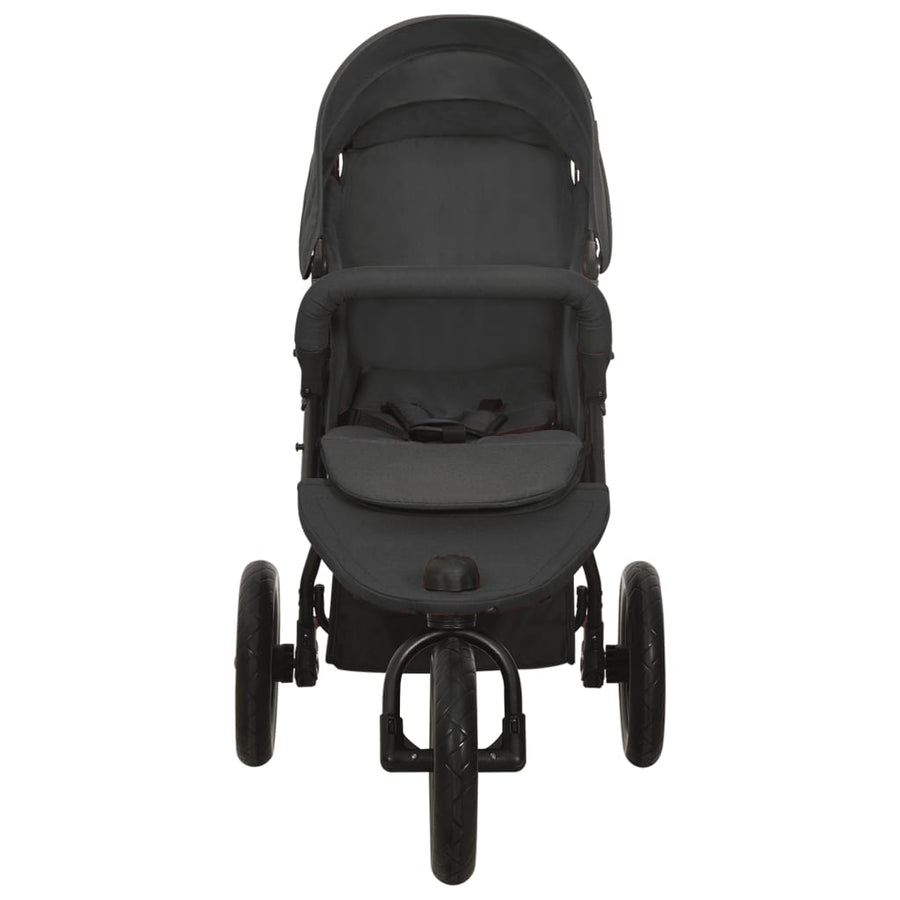 Kinderwagen Staal Kleurig Antraciet