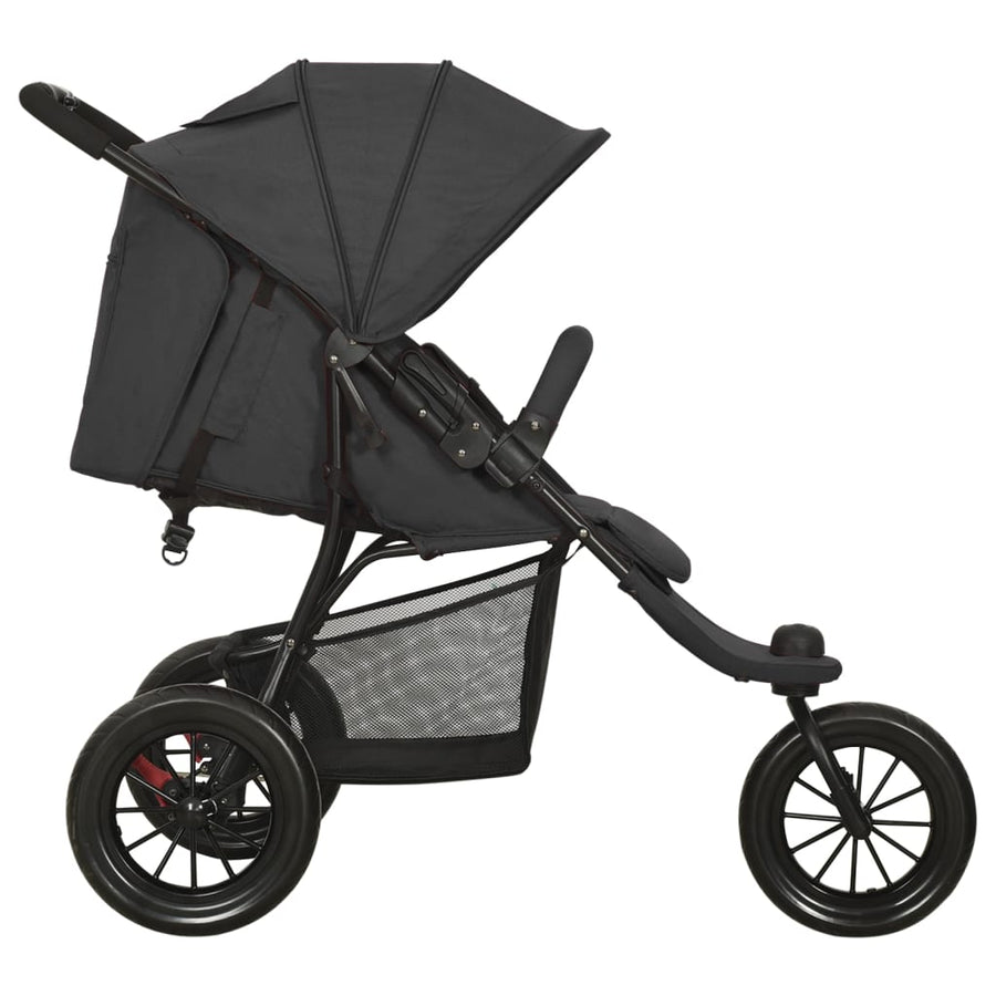 Kinderwagen Staal Kleurig Antraciet