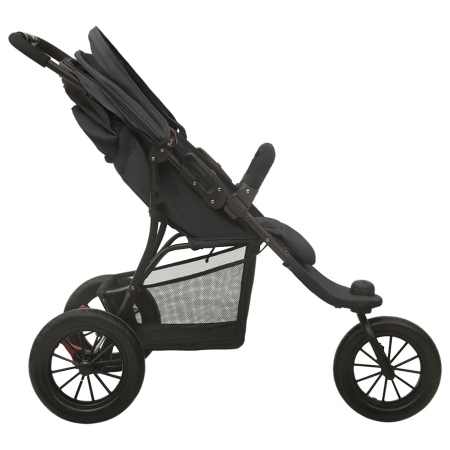 Kinderwagen Staal Kleurig Antraciet