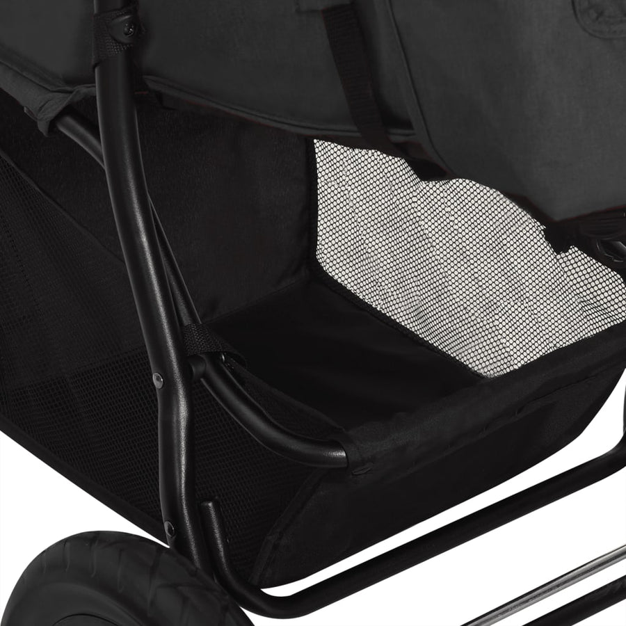 Kinderwagen Staal Kleurig Antraciet