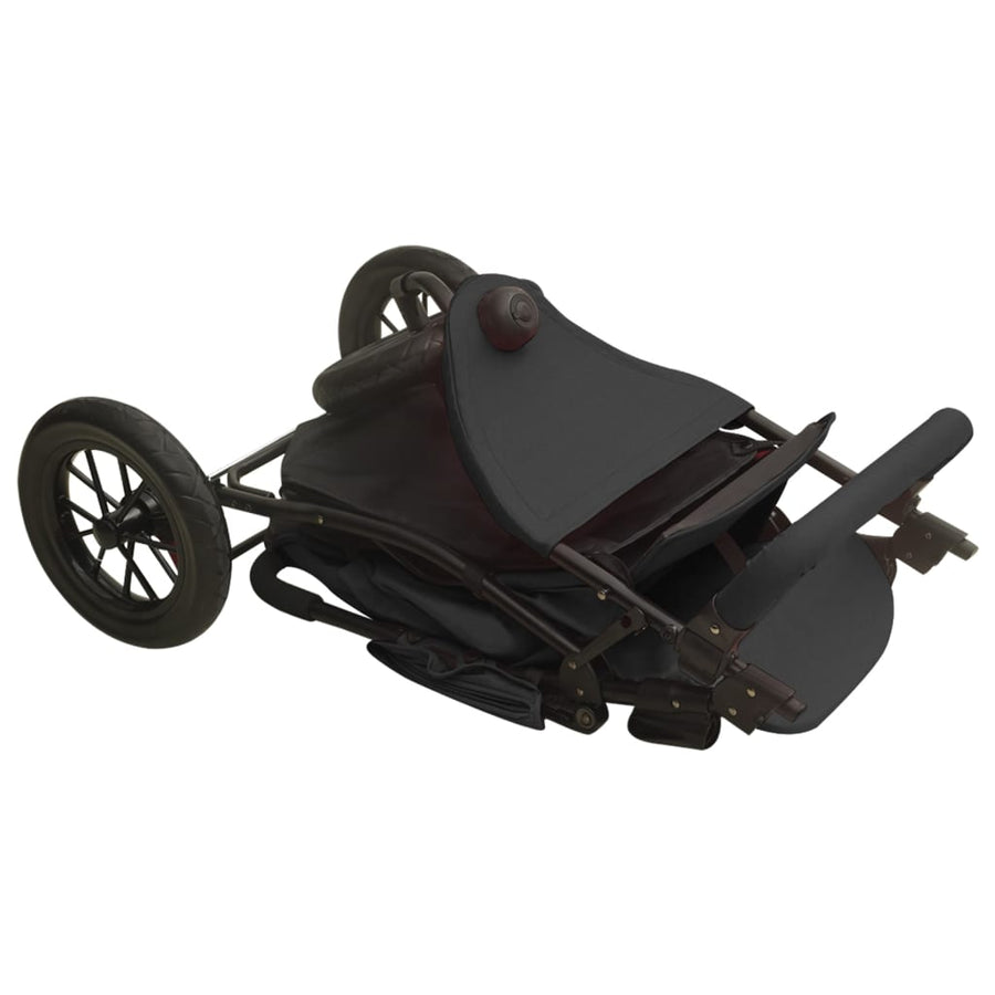 Kinderwagen Staal Kleurig Antraciet