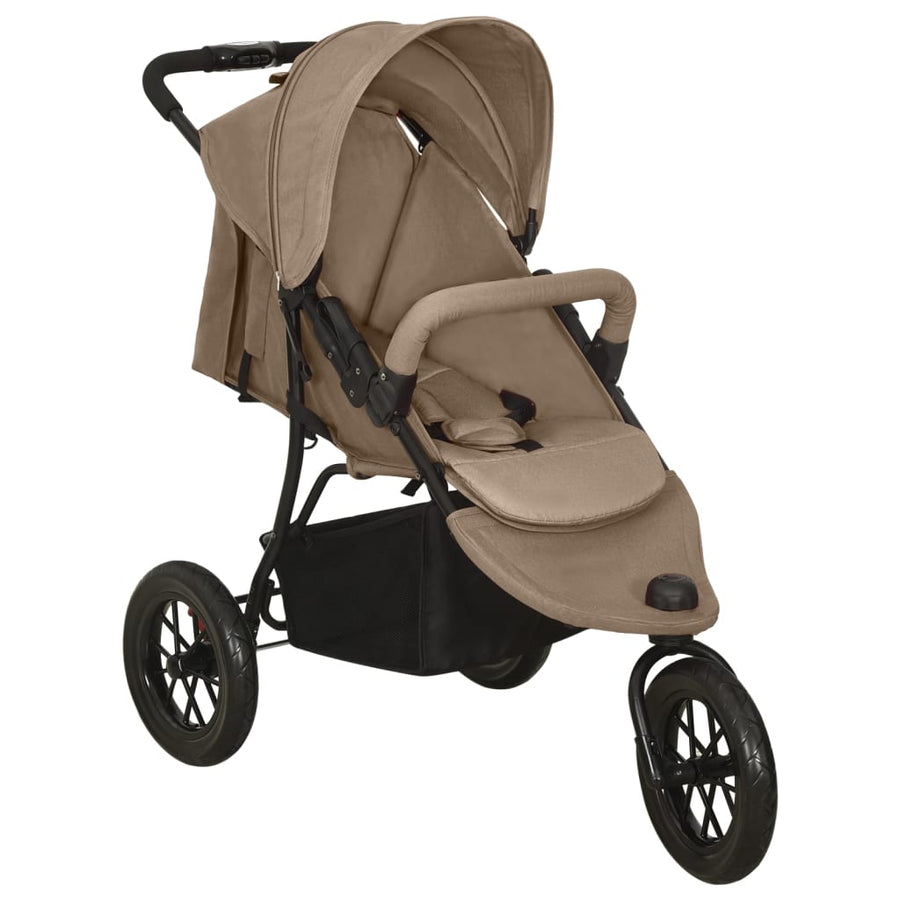 Kinderwagen Staal Taupe