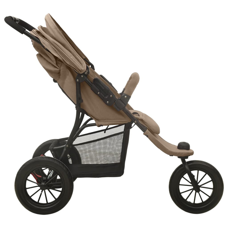 Kinderwagen Staal Taupe