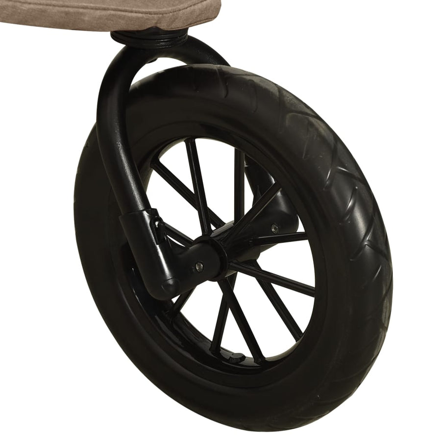 Kinderwagen Staal Taupe